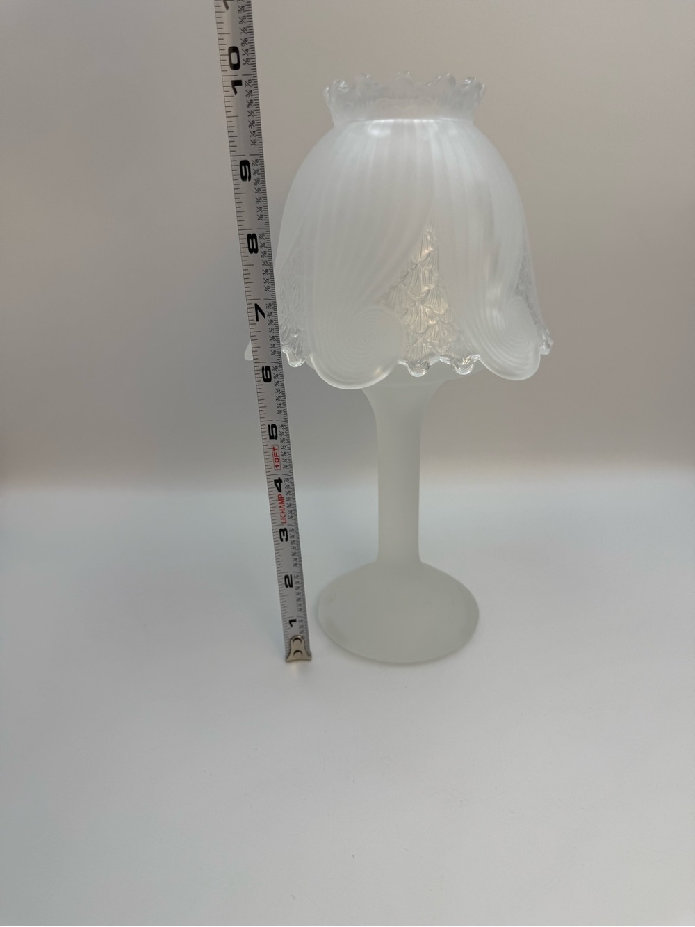 Vintage PartyLite Clairmont Fairy Lamp Satin Frosted Candle Holder - Picture 8 of 9